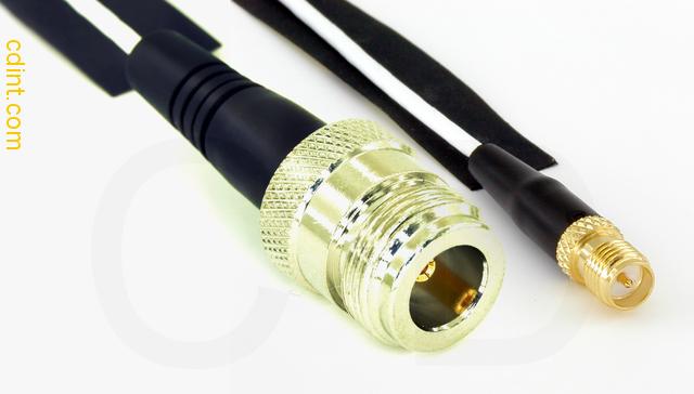 Nfsafr 196ln 1 Coaxial Cable N Female To Sma Female Reverse Polarity 