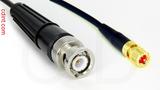 Coaxial Cable, BNC to 10-32 (Microdot compatible), RG174, 10 foot, 50 ohm