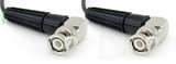 Coaxial Cable, BNC 90 degree (right angle) to BNC 90 degree (right angle), RG174, 6 foot, 50 ohm