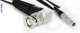 Coaxial Cable, BNC 90 degree (right angle) to L00 (Lemo 00 compatible), RG188 low noise, 50 foot, 50 ohm