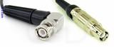 Coaxial Cable, BNC 90 degree (right angle) to L1 (Lemo 1 compatible), RG174 flexible (TPR jacket), 6 foot, 50 ohm