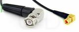 Coaxial Cable, BNC 90 degree (right angle) to 10-32 (Microdot compatible) 90 degree (right angle), RG174 flexible (TPR jacket), 20 foot, 50 ohm