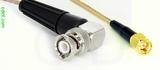 Coaxial Cable, BNC 90 degree (right angle) to SMA, RG316, 4 foot, 50 ohm