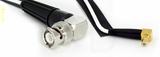 Coaxial Cable, BNC 90 degree (right angle) to SMB 90 degree (right angle) jack (male contact), RG188 low noise, 40 foot, 50 ohm