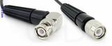 Coaxial Cable, BNC 90 degree (right angle) to TNC, RG174 low noise, 40 foot, 50 ohm