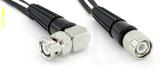 Coaxial Cable, BNC 90 degree (right angle) to TNC, RG196 low noise, 40 foot, 50 ohm