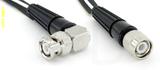 Coaxial Cable, BNC 90 degree (right angle) to TNC, RG196 low noise, 6 foot, 50 ohm