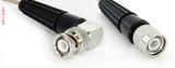 Coaxial Cable, BNC 90 degree (right angle) to TNC, RG316 double shielded, 2 foot, 50 ohm