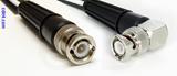 Coaxial Cable, BNC to BNC 90 degree (right angle), RG188, 24 foot, 50 ohm
