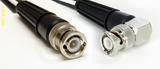 Coaxial Cable, BNC to BNC 90 degree (right angle), RG188 low noise, 4 foot, 50 ohm