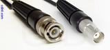 Coaxial Cable, BNC to BNC female, RG188 low noise, 8 foot, 50 ohm