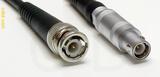 Coaxial Cable, BNC to L1 (Lemo 1 compatible), RG58, 3 foot, 50 ohm