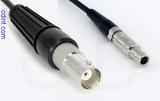 Coaxial Cable, BNC female to L00 (Lemo 00 compatible), RG174 low loss, 6 foot, 50 ohm
