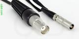 Coaxial Cable, BNC female to L00 (Lemo 00 compatible) female, RG188 low noise, 6 foot, 50 ohm