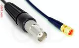 Coaxial Cable, BNC female to 1/4-32 (S-93 compatible), RG174, 1 foot, 50 ohm