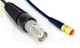 Coaxial Cable, BNC female to 1/4-32 (S-93 compatible), RG174 flexible (TPR jacket), 6 foot, 50 ohm