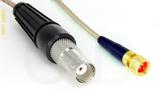 Coaxial Cable, BNC female to 1/4-32 (S-93 compatible), RG316, 1 foot, 50 ohm