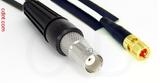 Coaxial Cable, BNC female to 10-32 (Microdot compatible), RG188 low noise, 2 foot, 50 ohm