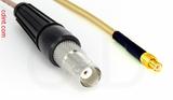 Coaxial Cable, BNC female to MCX plug (male contact), RG316 double shielded, 1 foot, 50 ohm