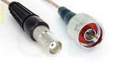 Coaxial Cable, BNC female to N, RG316, 1 foot, 50 ohm