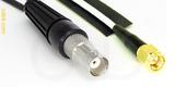 Coaxial Cable, BNC female to SMA, RG188, 8 foot, 50 ohm