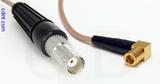 Coaxial Cable, BNC female to SMB 90 degree (right angle) plug (female contact), RG316, 5 foot, 50 ohm