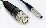 Coaxial Cable, BNC to L00 (Lemo 00 compatible), RG174, 6 foot, 50 ohm
