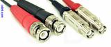 Coaxial Cable, BNC to L1 (Lemo 1 compatible), RG174 dual, 40 foot, 50 ohm
