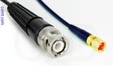 Coaxial Cable, BNC to 1/4-32 (S-93 compatible), RG174 low noise, 8 foot, 50 ohm