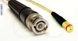Coaxial Cable, BNC to 1/4-32 (S-93 compatible) female, RG316, 20 foot, 50 ohm