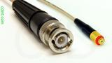 Coaxial Cable, BNC to 10-32 (Microdot compatible) female, RG316 double shielded, 40 foot, 50 ohm