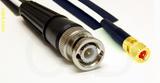 Coaxial Cable, BNC to 10-32 hex (Microdot compatible), RG188 low noise, 4 foot, 50 ohm
