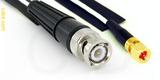 Coaxial Cable, BNC to 10-32 hex (Microdot compatible), RG196 low noise, 6 foot, 50 ohm
