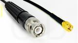 Coaxial Cable, BNC to SSMA, RG174, 50 foot, 50 ohm