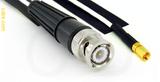 Coaxial Cable, BNC to SSMC, RG196 low noise, 24 foot, 50 ohm