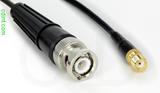 Coaxial Cable, BNC to SMA female, RG174 low loss, 32 foot, 50 ohm