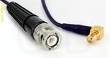 Coaxial Cable, BNC to SMA 90 degree (right angle) female, RG174, 8 foot, 50 ohm