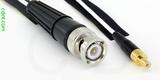 Coaxial Cable, BNC to SMB jack (male contact), RG196 low noise, 4 foot, 50 ohm
