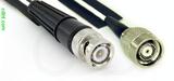 Coaxial Cable, BNC to TNC reverse polarity, RG196 low noise, 2 foot, 50 ohm