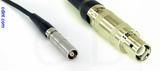 Coaxial Cable, L00 (Lemo 00 compatible) female to L1 (Lemo 1 compatible), RG174, 4 foot, 50 ohm