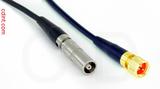 Coaxial Cable, L00 (Lemo 00 compatible) female to 1/4-32 (S-93 compatible), RG174, 6 foot, 50 ohm