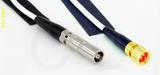 Coaxial Cable, L00 (Lemo 00 compatible) female to 1/4-32 (S-93 compatible), RG188, 32 foot, 50 ohm