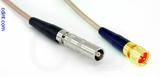 Coaxial Cable, L00 (Lemo 00 compatible) female to 1/4-32 (S-93 compatible), RG316, 12 foot, 50 ohm