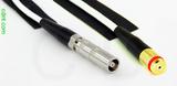 Coaxial Cable, L00 (Lemo 00 compatible) female to 1/4-32 (S-93 compatible) female, RG188, 12 foot, 50 ohm