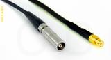 Coaxial Cable, L00 (Lemo 00 compatible) female to MCX plug (male contact), RG174, 10 foot, 50 ohm