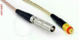 Coaxial Cable, L00 (Lemo 00 compatible) female to 10-32 (Microdot compatible) female, RG316, 3 foot, 50 ohm