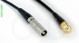 Coaxial Cable, L00 (Lemo 00 compatible) female to SMA female, RG174, 20 foot, 50 ohm
