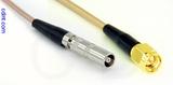 Coaxial Cable, L00 (Lemo 00 compatible) female to SMA, RG316 double shielded, 6 foot, 50 ohm
