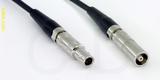 Coaxial Cable, L00 (Lemo 00 compatible) to L00 (Lemo 00 compatible) female, RG174 low loss, 6 foot, 50 ohm