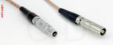 Coaxial Cable, L00 (Lemo 00 compatible) to L00 (Lemo 00 compatible) female, RG316 double shielded, 16 foot, 50 ohm